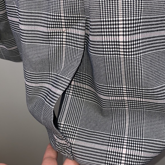 Carolina Belle plaid open front belted jacked size XS gray - Picture 10 of 13